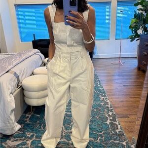7 For All Mankind White Jumpsuit